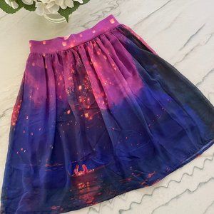 Disney | Tangled Lights Chiffon Midi Skirt | M